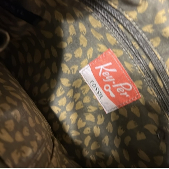 Fossil Quilted Purple and Brown Crossbody Bag - Picture 11 of 16